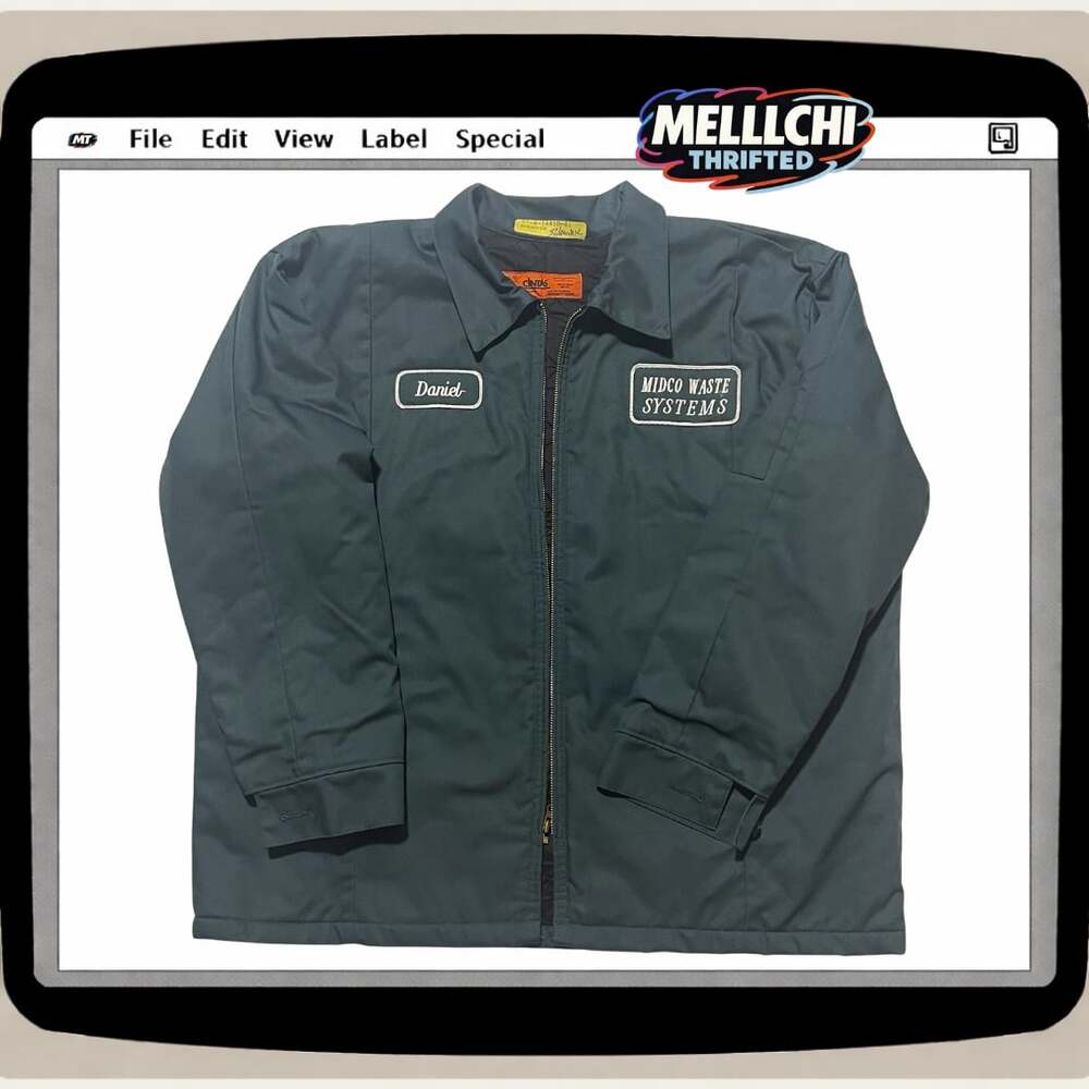 Vintage Cintas Work Jacket XL Daniel Patch